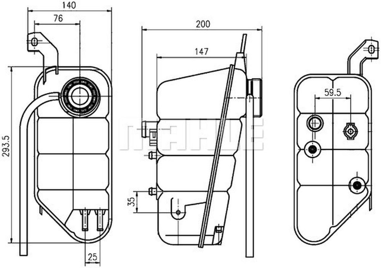 MAHLE PC Expansion tank CRT118000S
