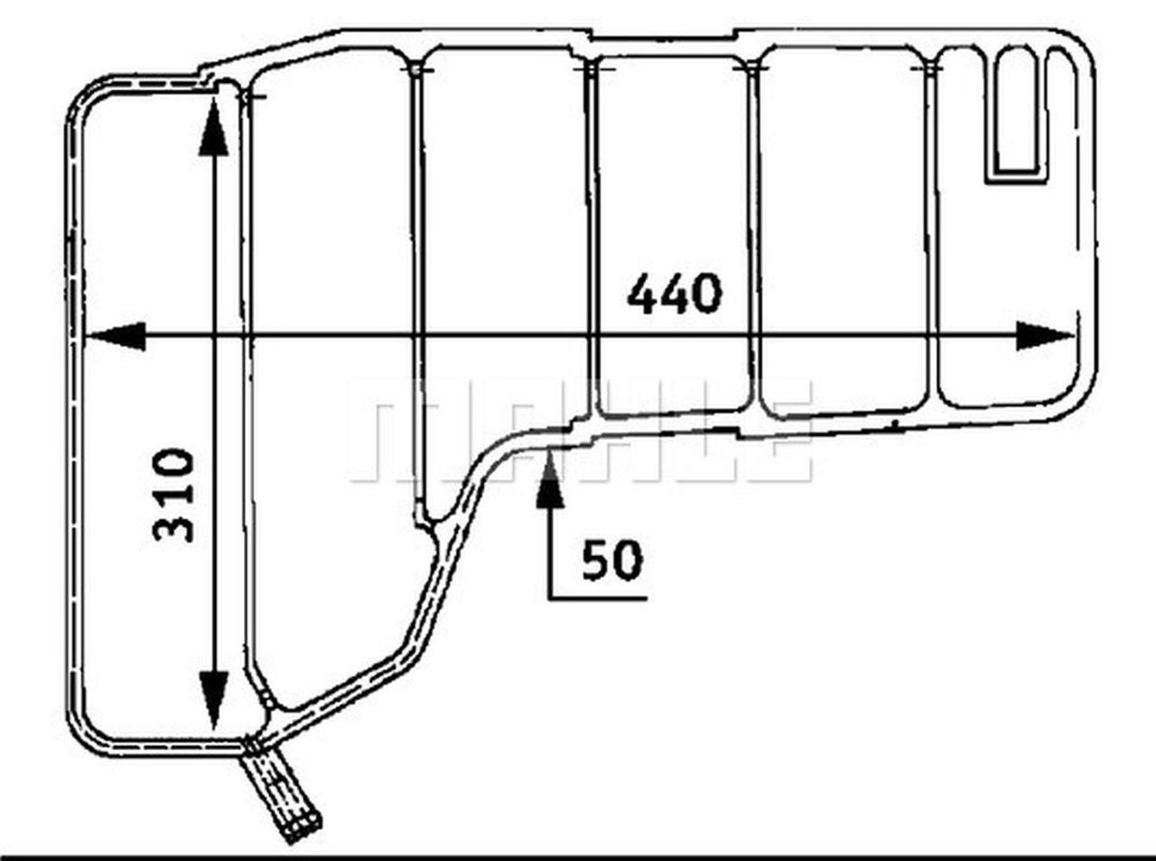 MAHLE Truck/Bus Expansion tank CRT38000S