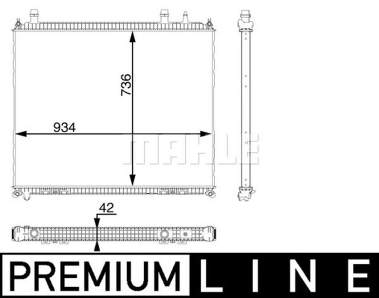 MAHLE Truck/Bus Radiator CR104000P