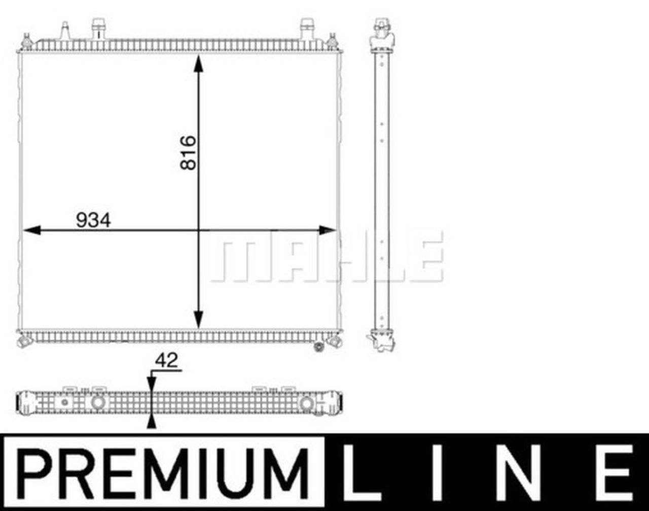 MAHLE Truck/Bus Radiator CR105000P MAHLE Truck/Bus Radiator CR105000P
