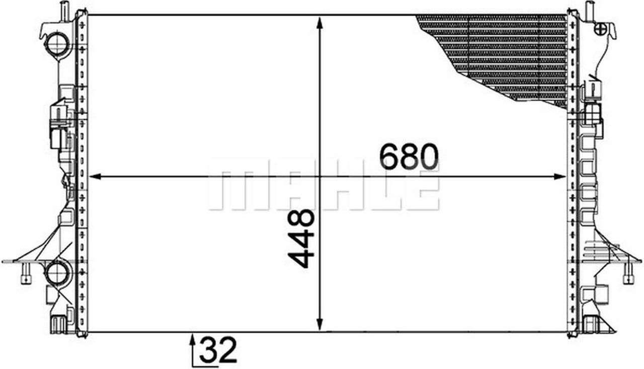 MAHLE PC Radiator CR1061000P