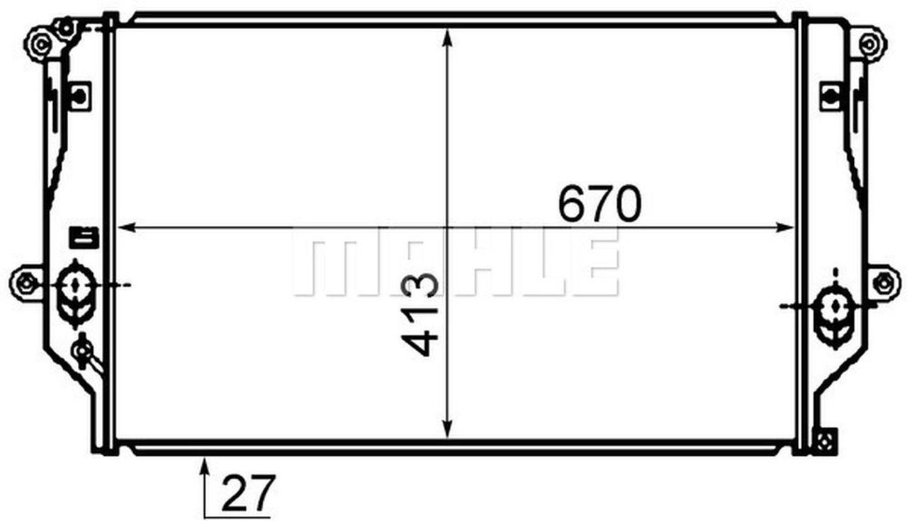 MAHLE PC Radiator CR1082000S MAHLE PC Radiator CR1082000S