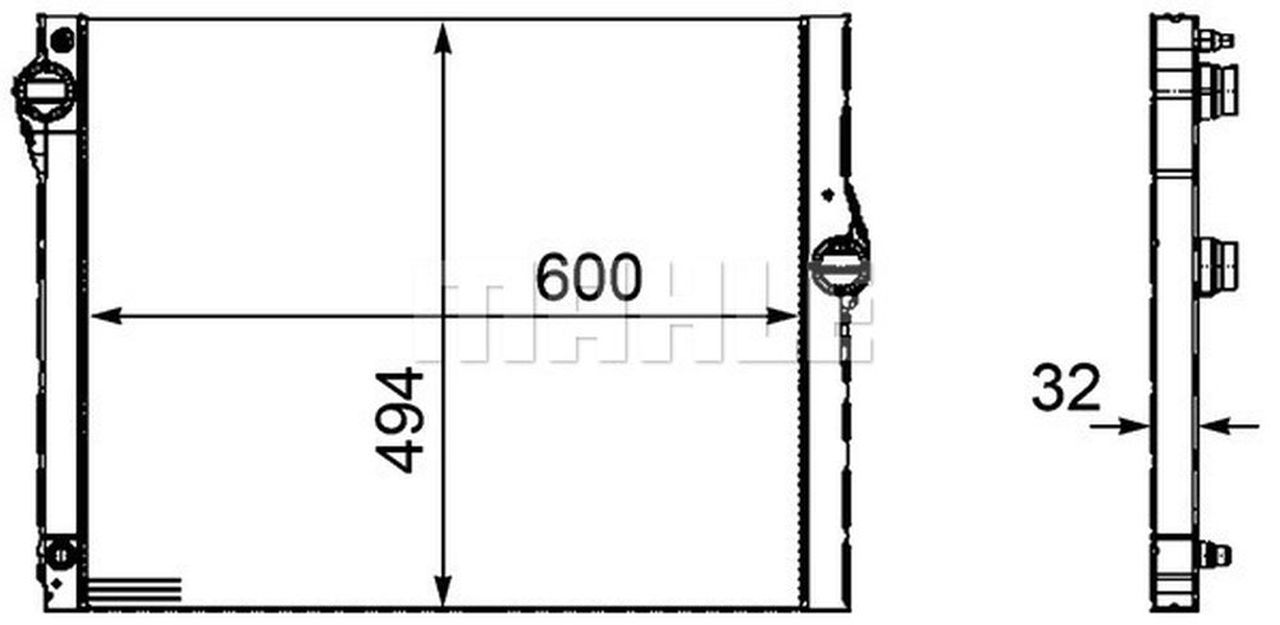 MAHLE PC Radiator CR1094000P