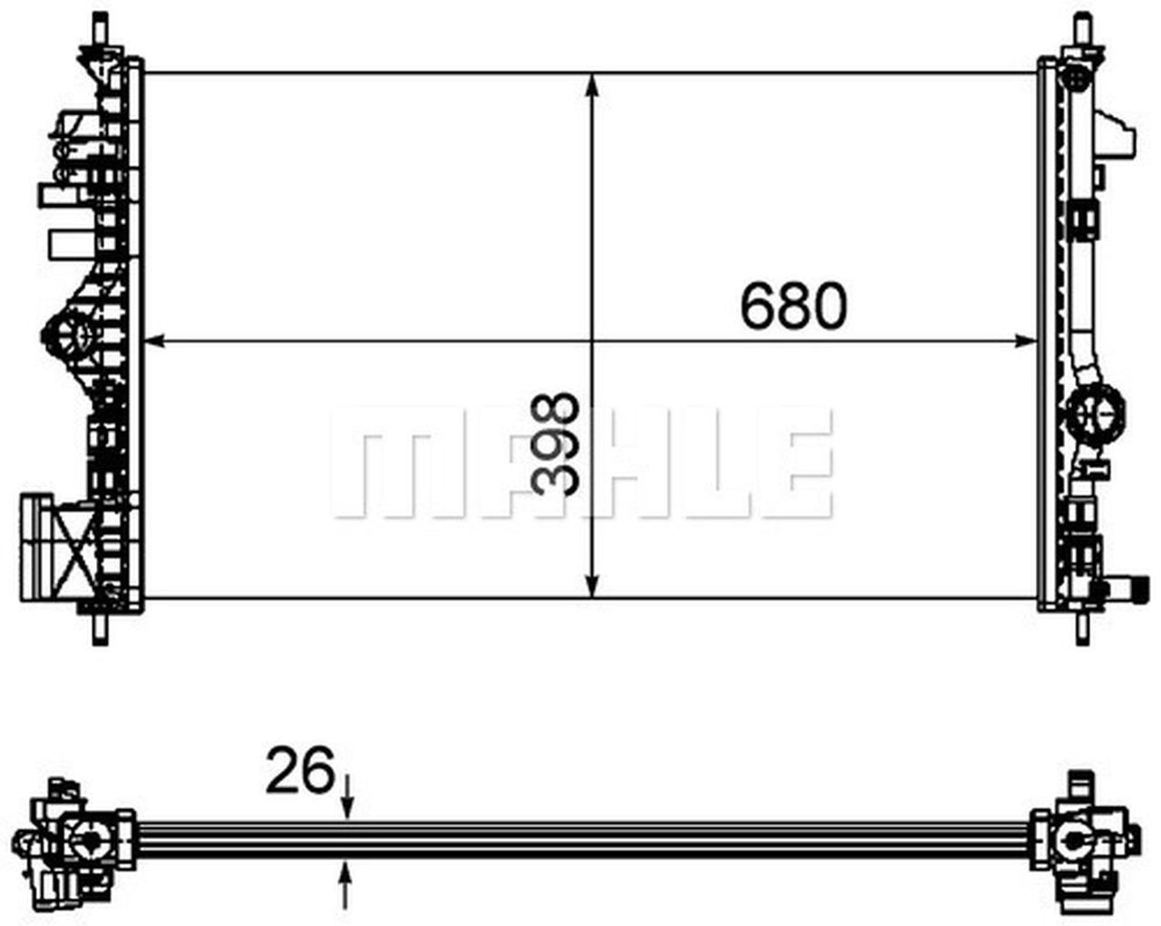 MAHLE PC Radiator CR1102000P
