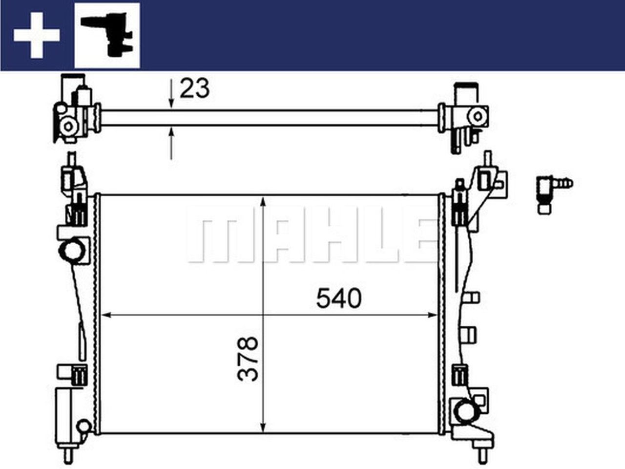 MAHLE LCV Radiator CR1121000S