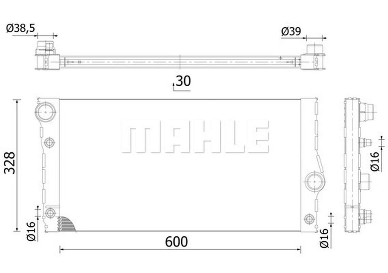 MAHLE Truck/Bus Radiator CR114000S