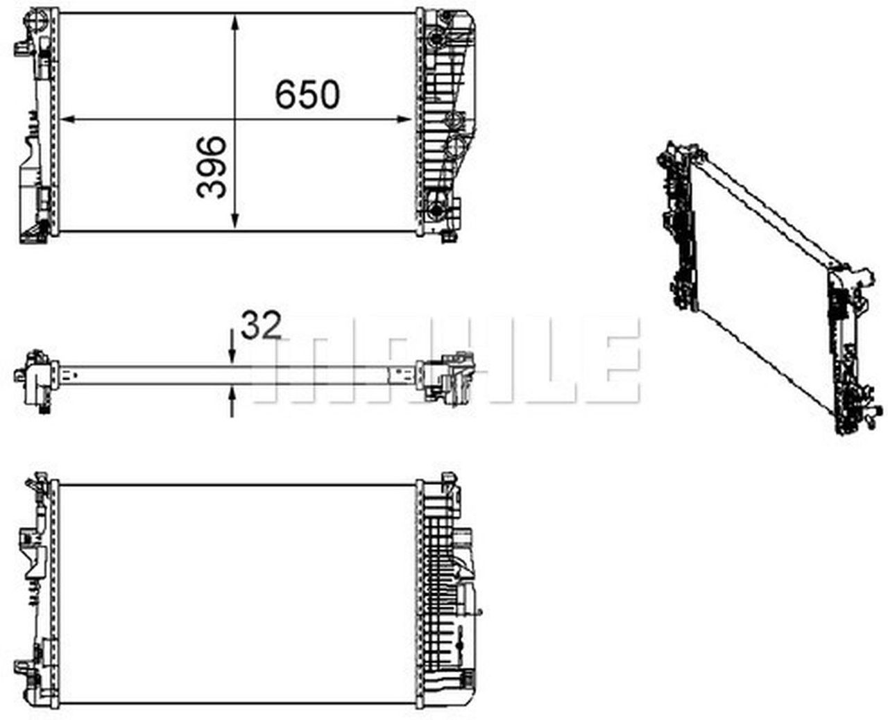 MAHLE LCV Radiator CR1173000S