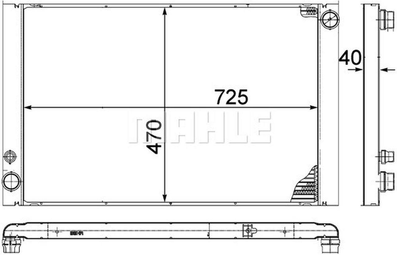 MAHLE PC Radiator CR1204000P