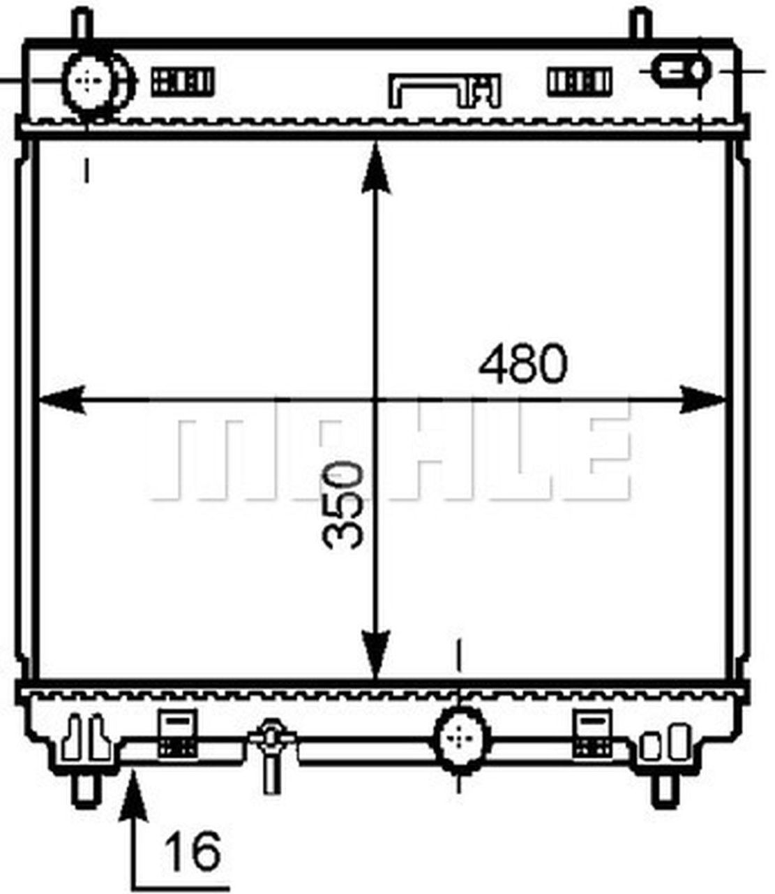 MAHLE PC Radiator CR1205000S