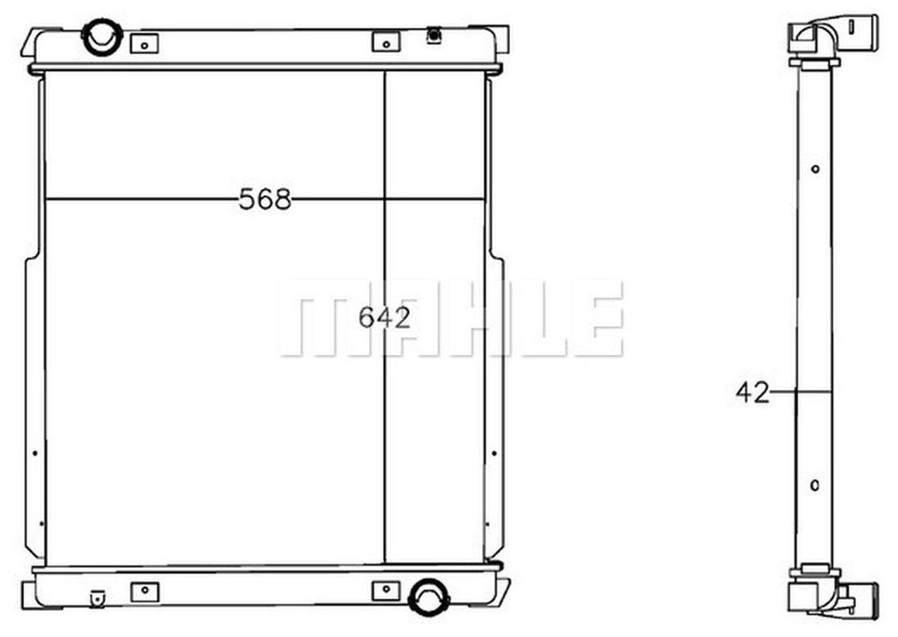 MAHLE Truck/Bus Radiator CR1215000P