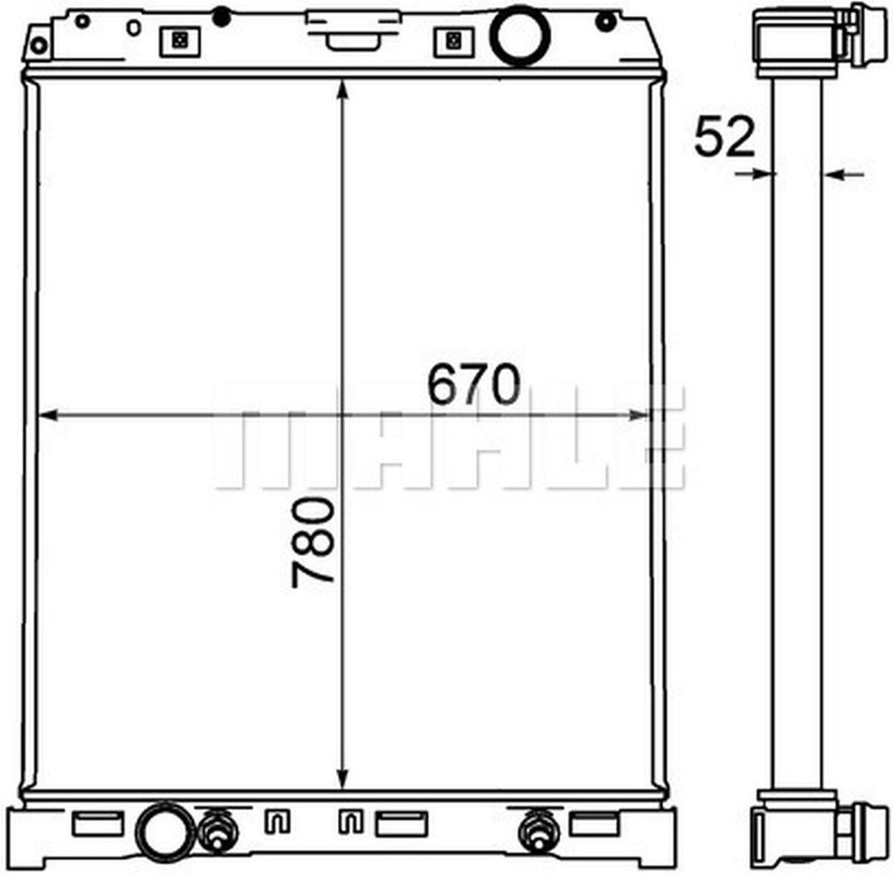 MAHLE Truck/Bus Radiator CR1220000P