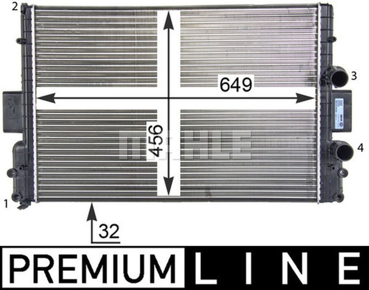 MAHLE LCV Radiator CR1254000P