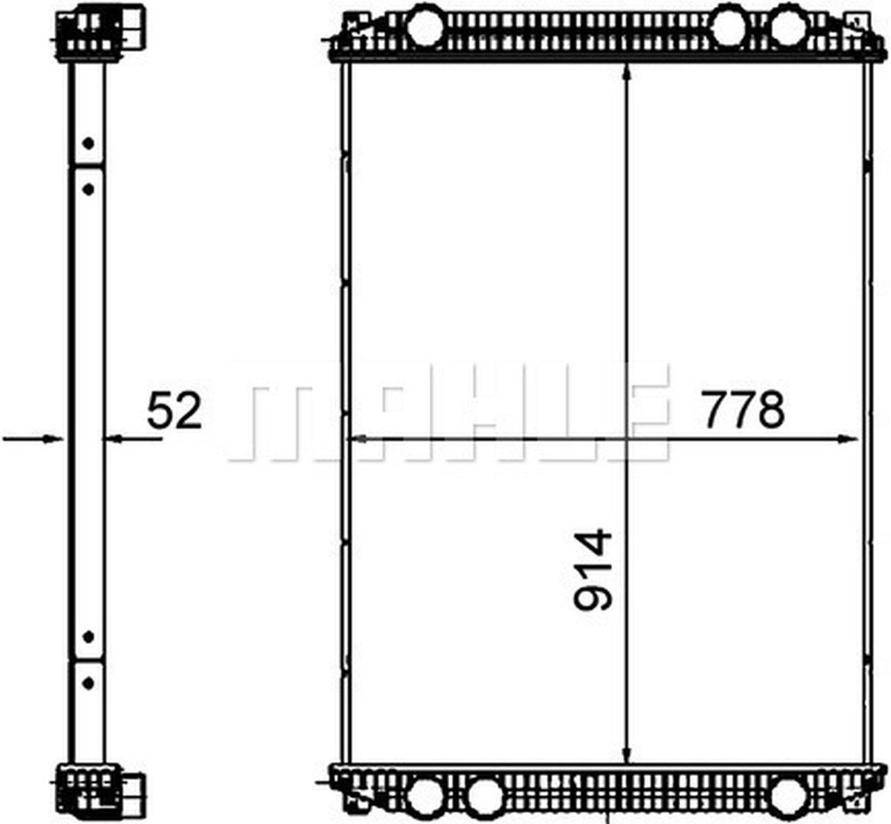 MAHLE Truck/Bus Radiator CR1258000P