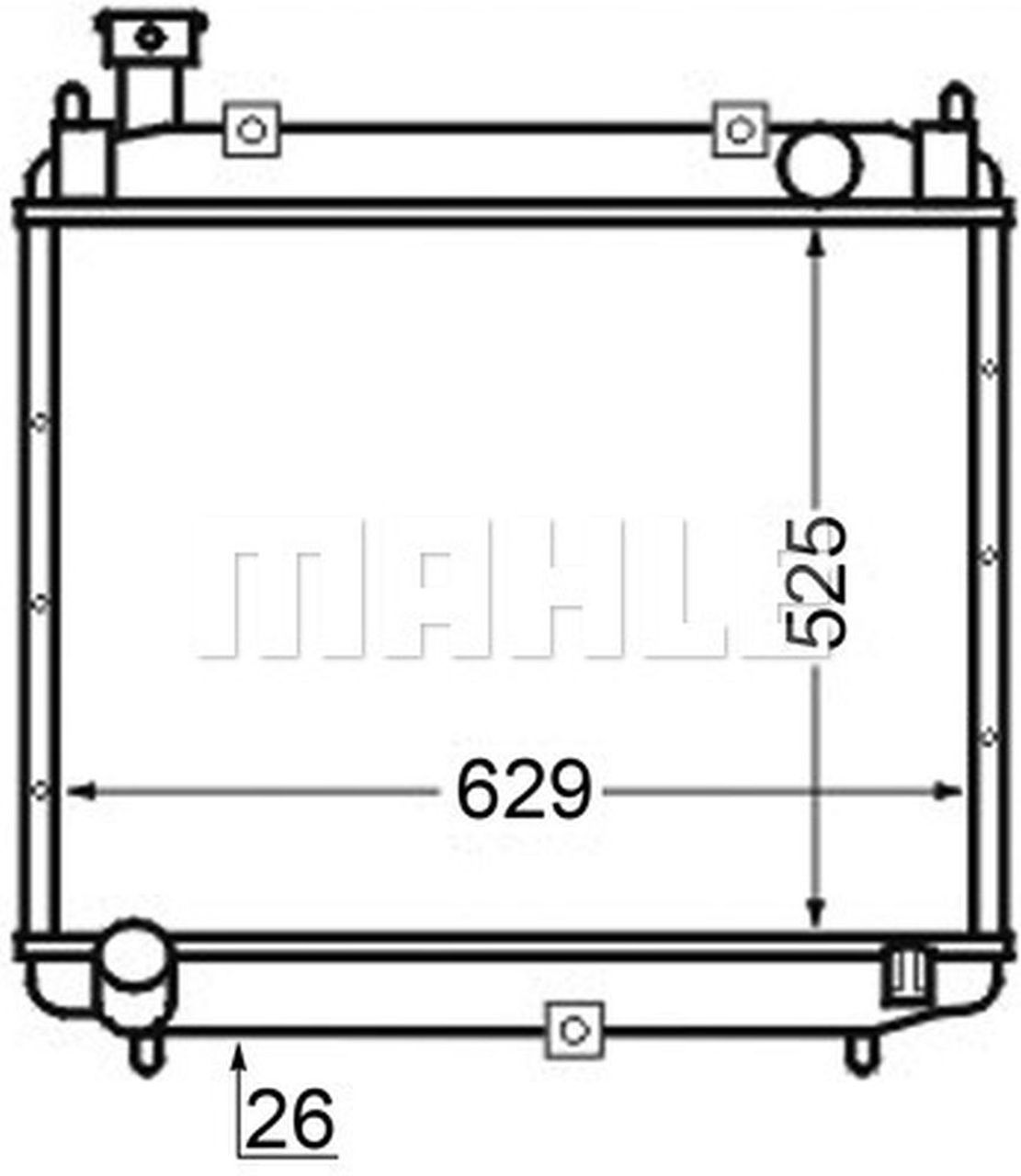 MAHLE LCV Radiator CR126000S