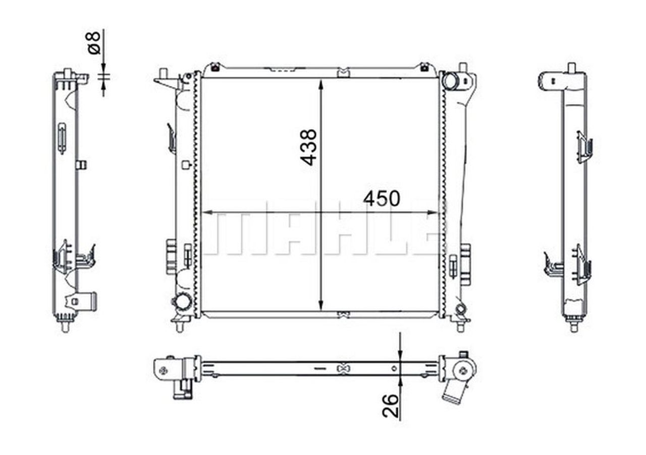 MAHLE PC Radiator CR1367000S