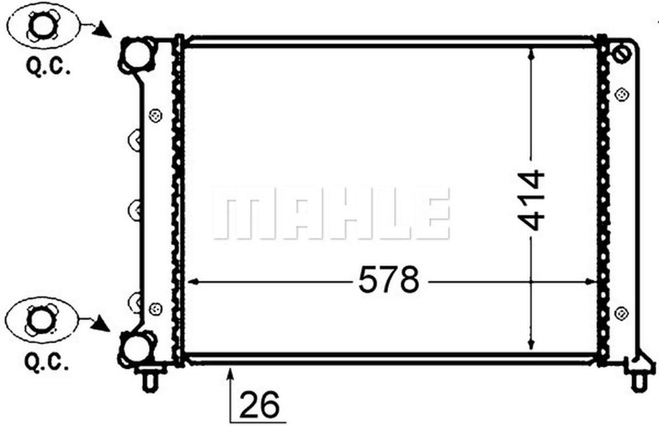 MAHLE PC Radiator CR1411000S