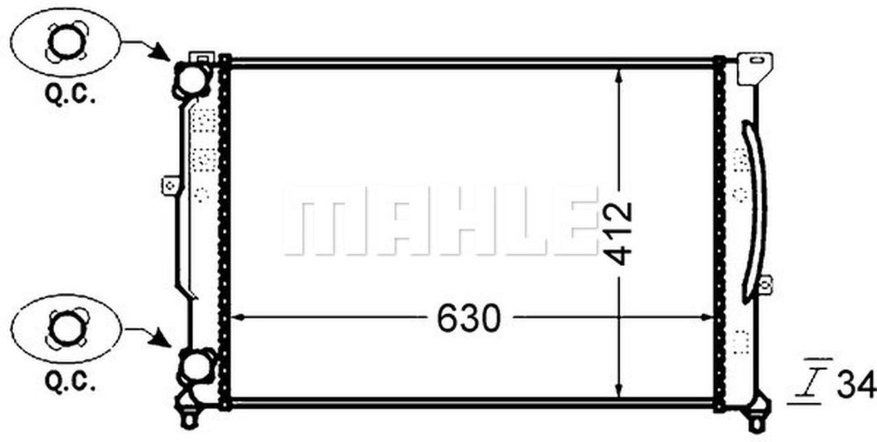 MAHLE PC Radiator CR1423000S