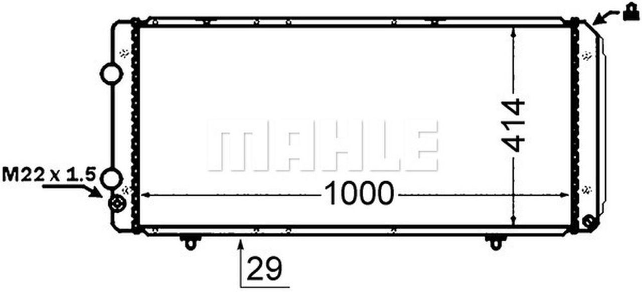MAHLE LCV Radiator CR1430000S
