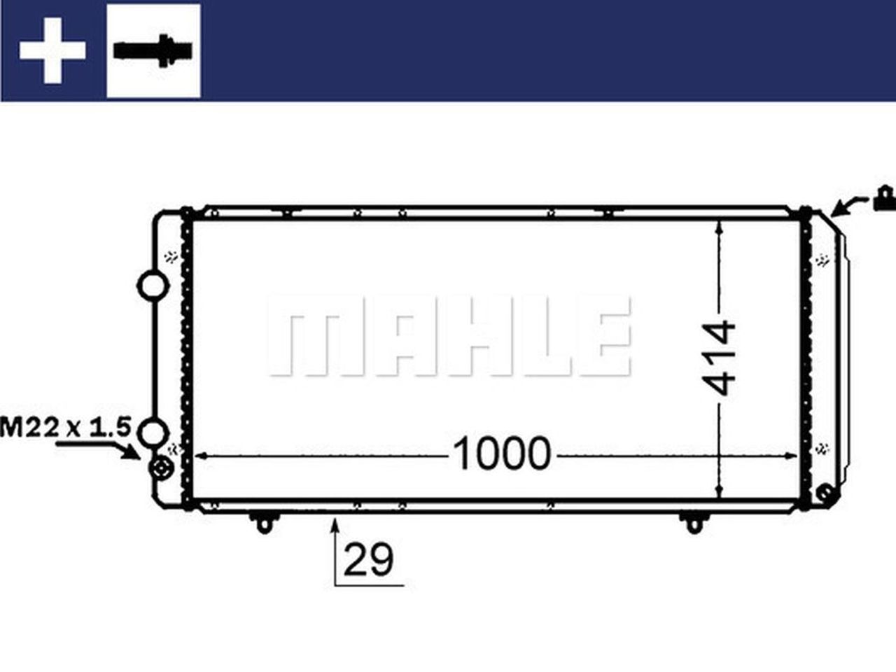 MAHLE LCV Radiator CR1430000S