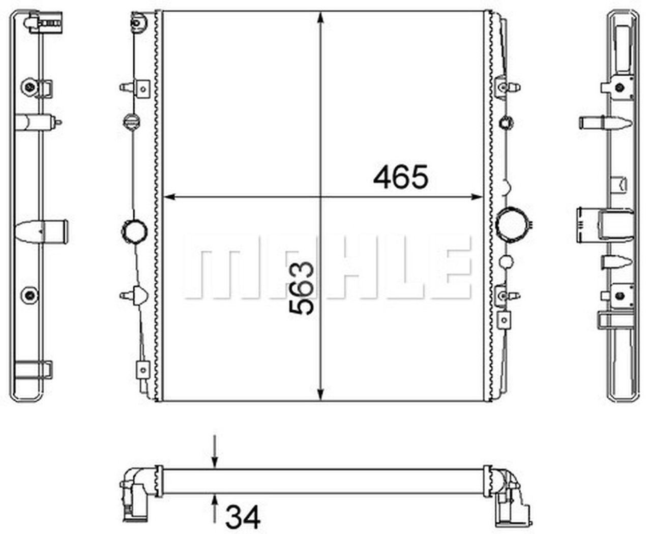 MAHLE PC Radiator CR1436000S