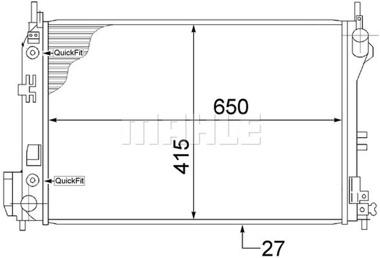 MAHLE PC Radiator CR1497000S