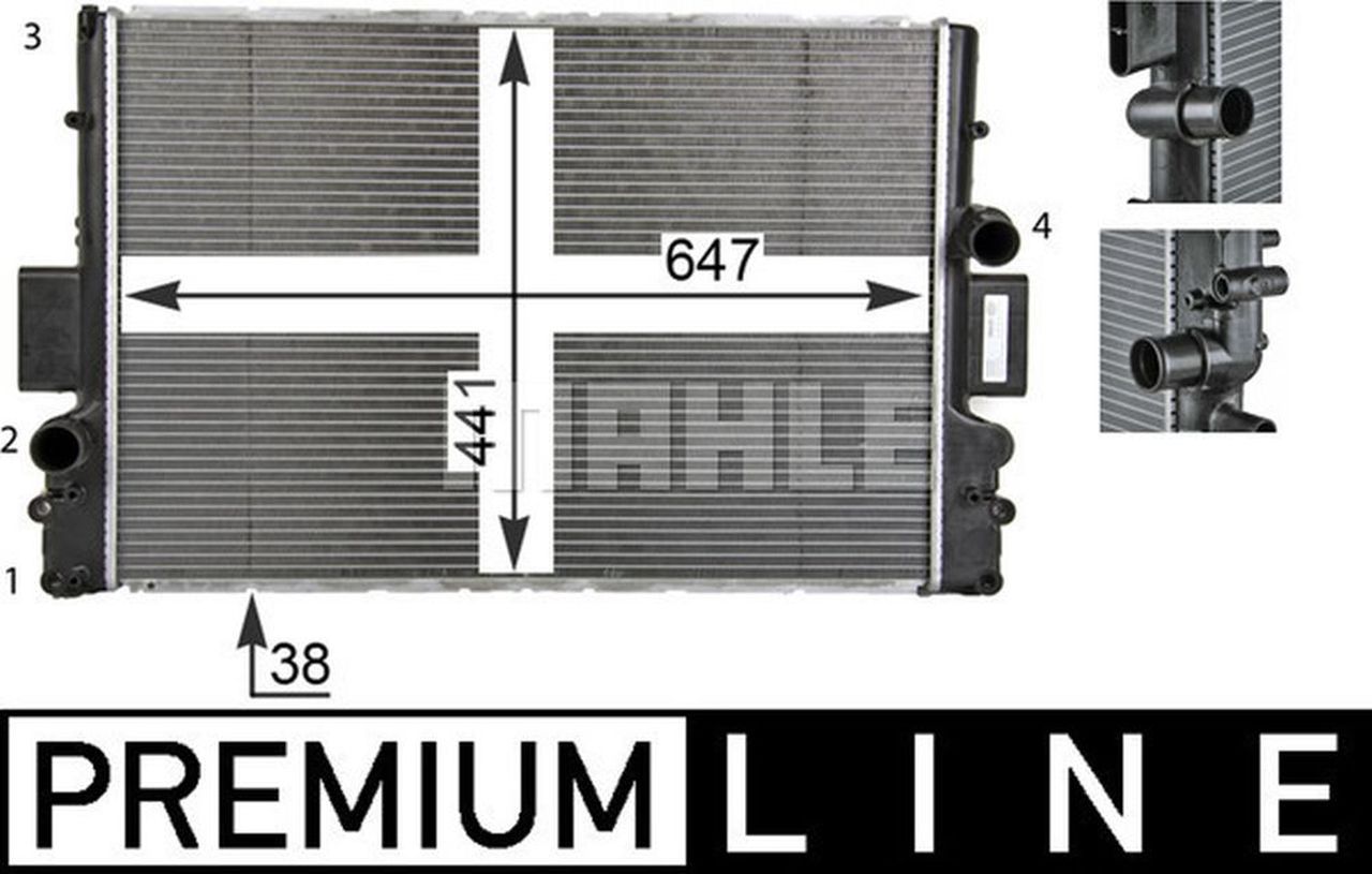 MAHLE LCV Radiator CR1551000P
