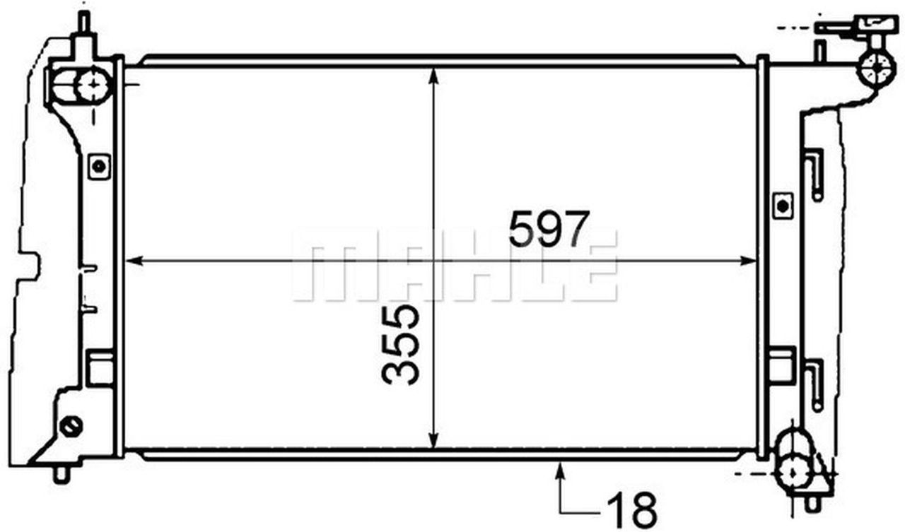 MAHLE PC Radiator CR1558000S