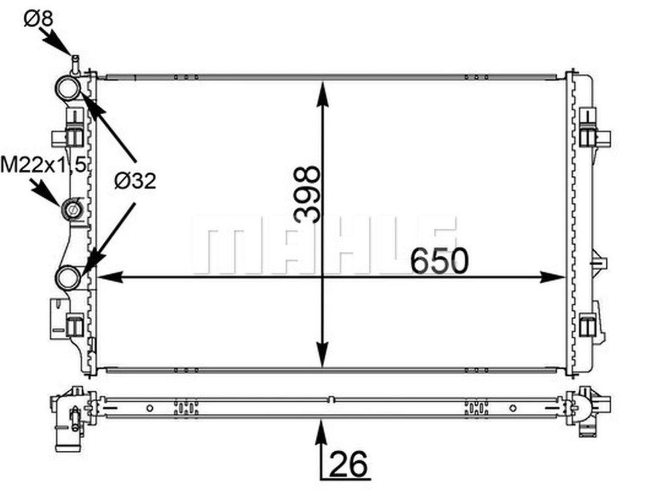 MAHLE PC Radiator CR1559000S
