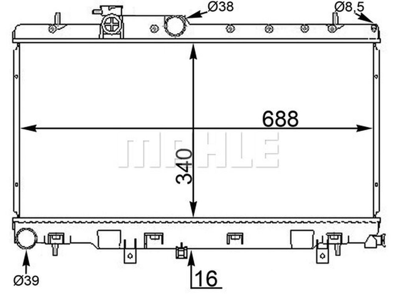 MAHLE PC Radiator CR1560000S