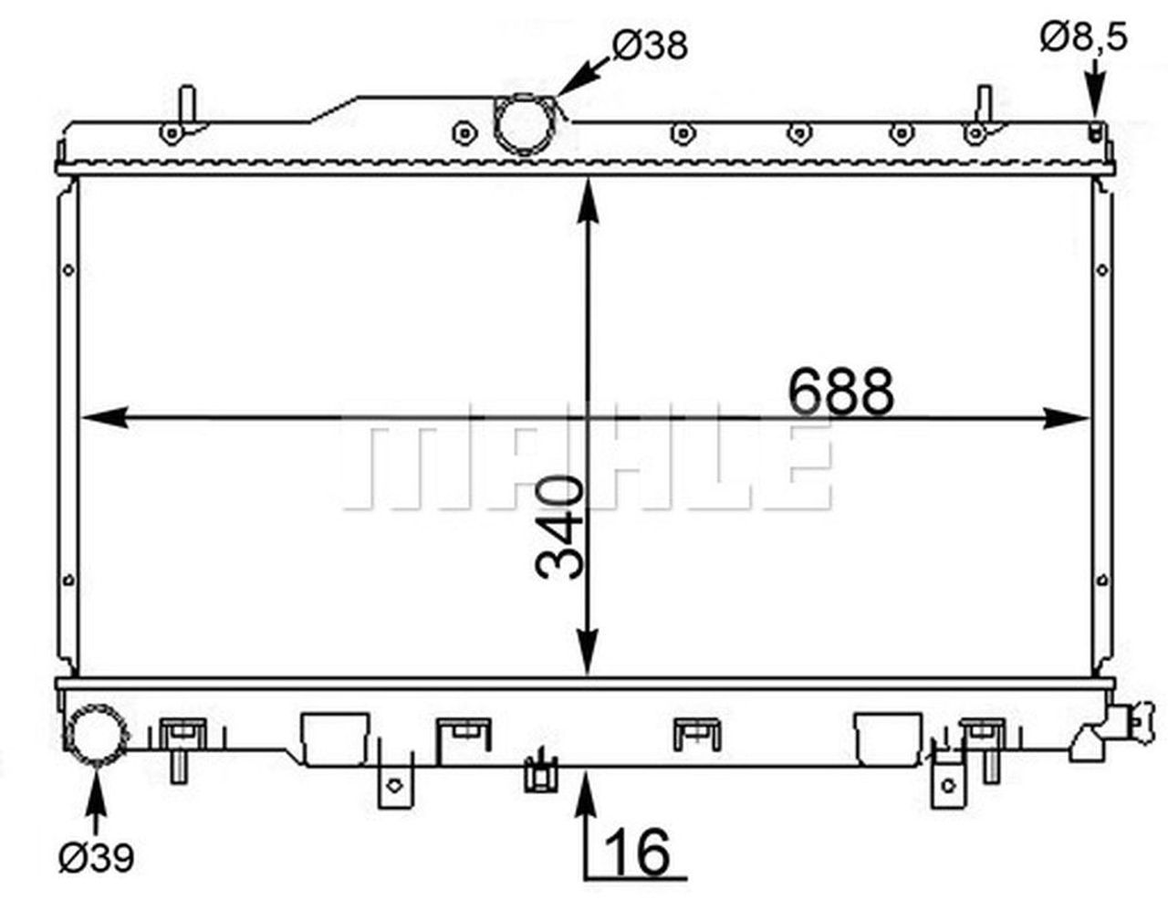MAHLE PC Radiator CR1563000S