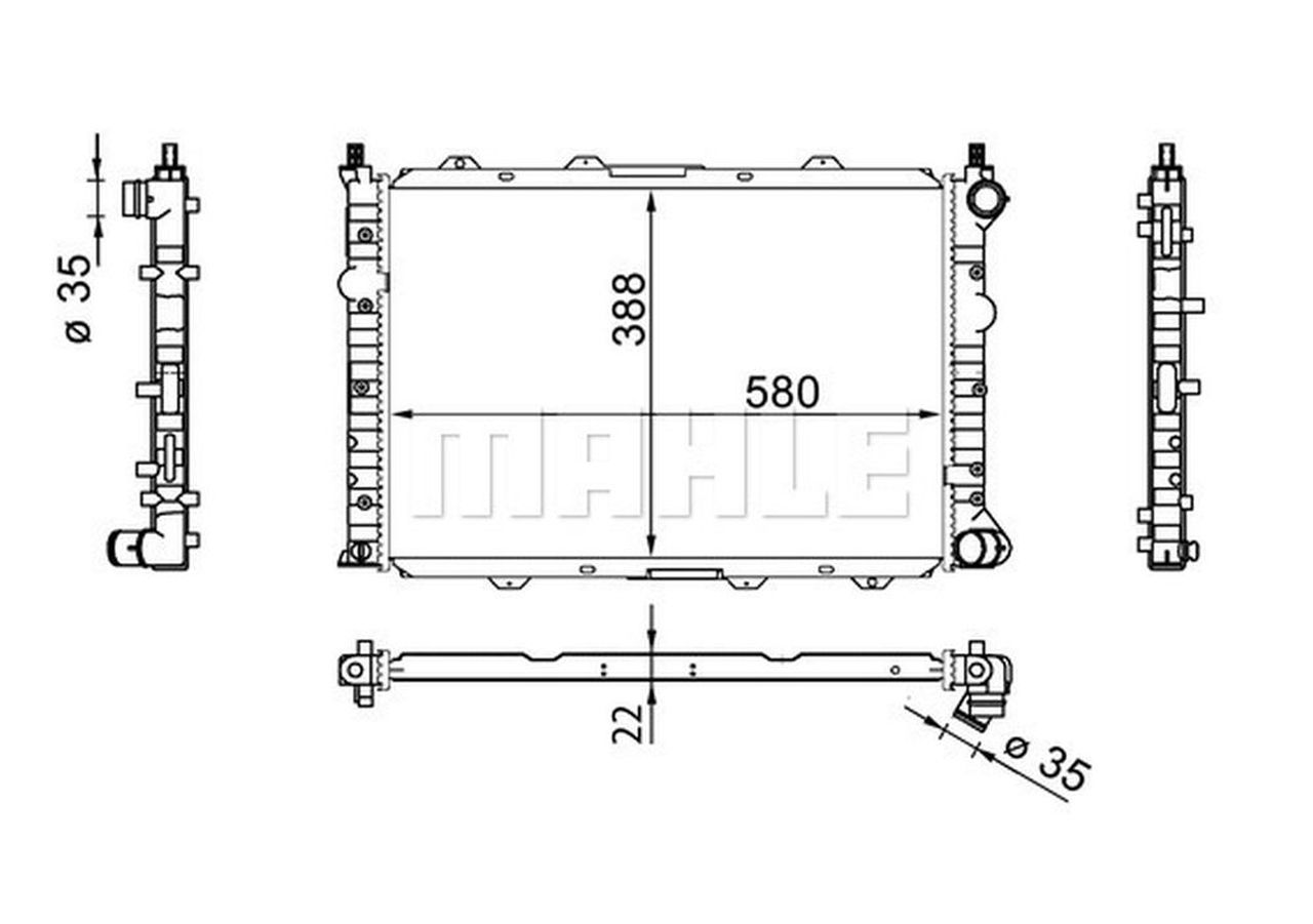 MAHLE PC Radiator CR1567000S