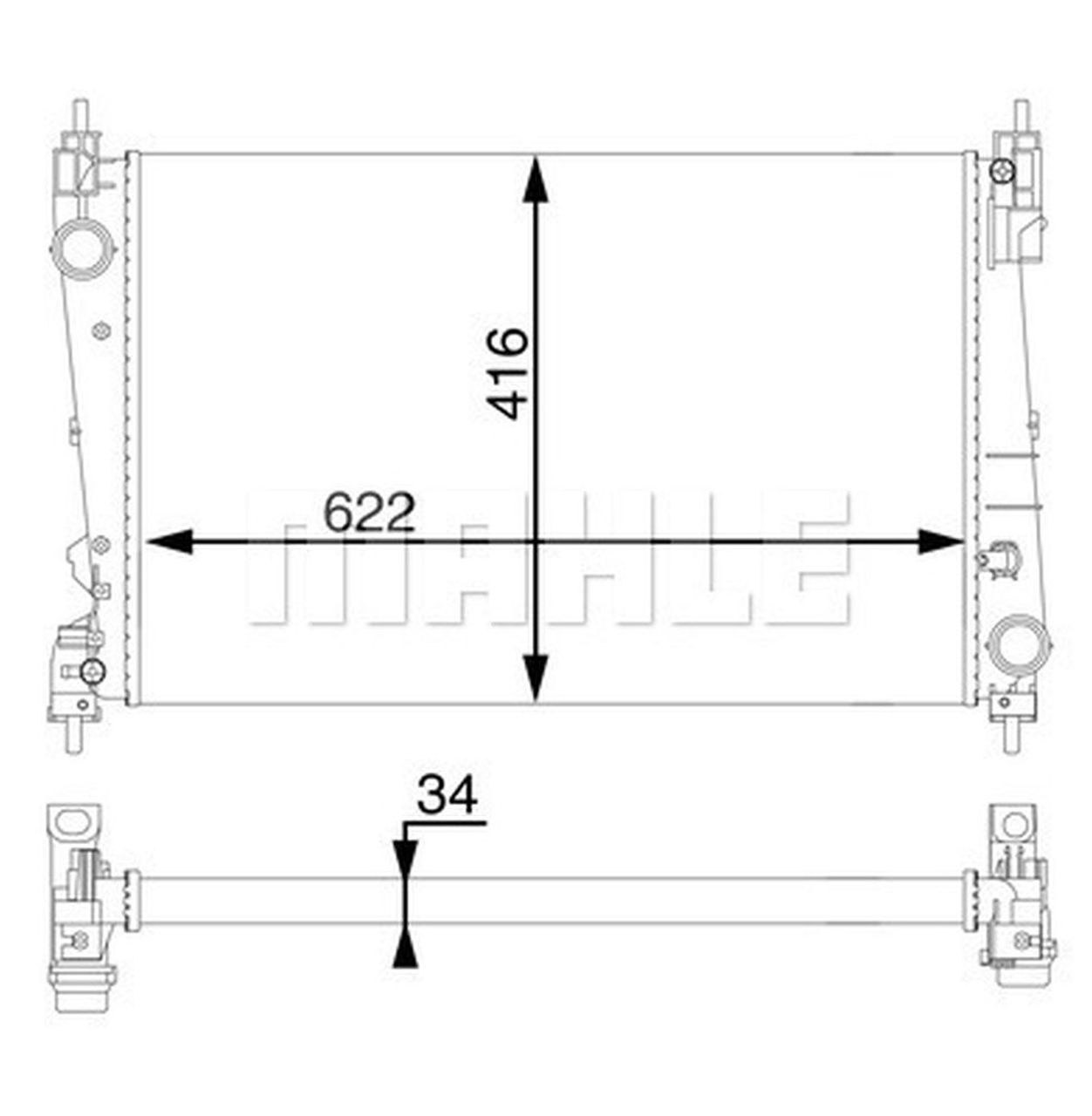 MAHLE PC Radiator CR1582000S