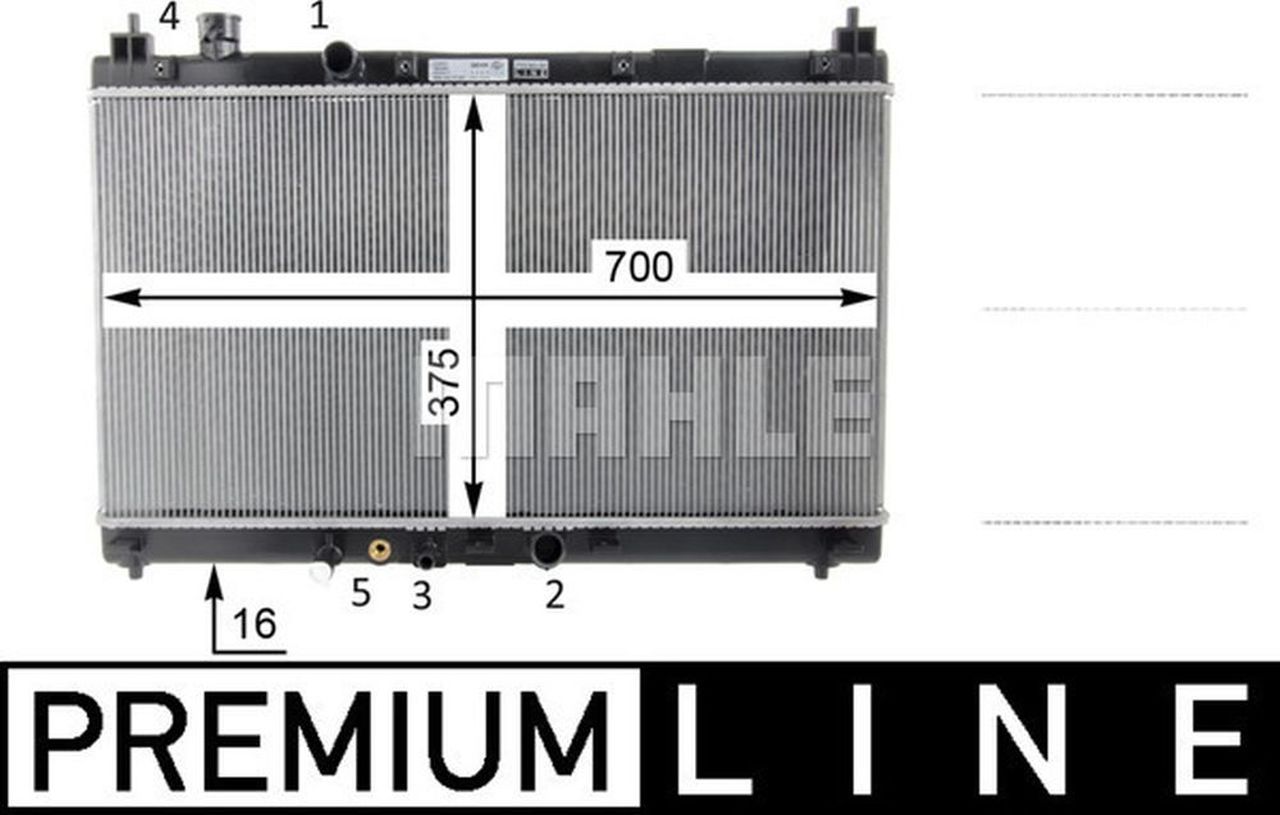 MAHLE PC Radiator CR1589000P