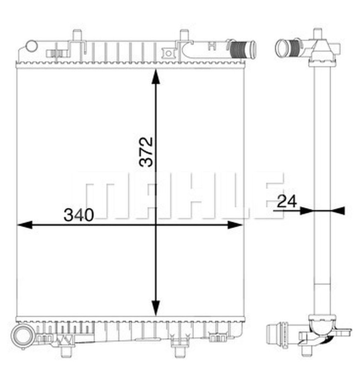MAHLE PC Radiator CR1590000S
