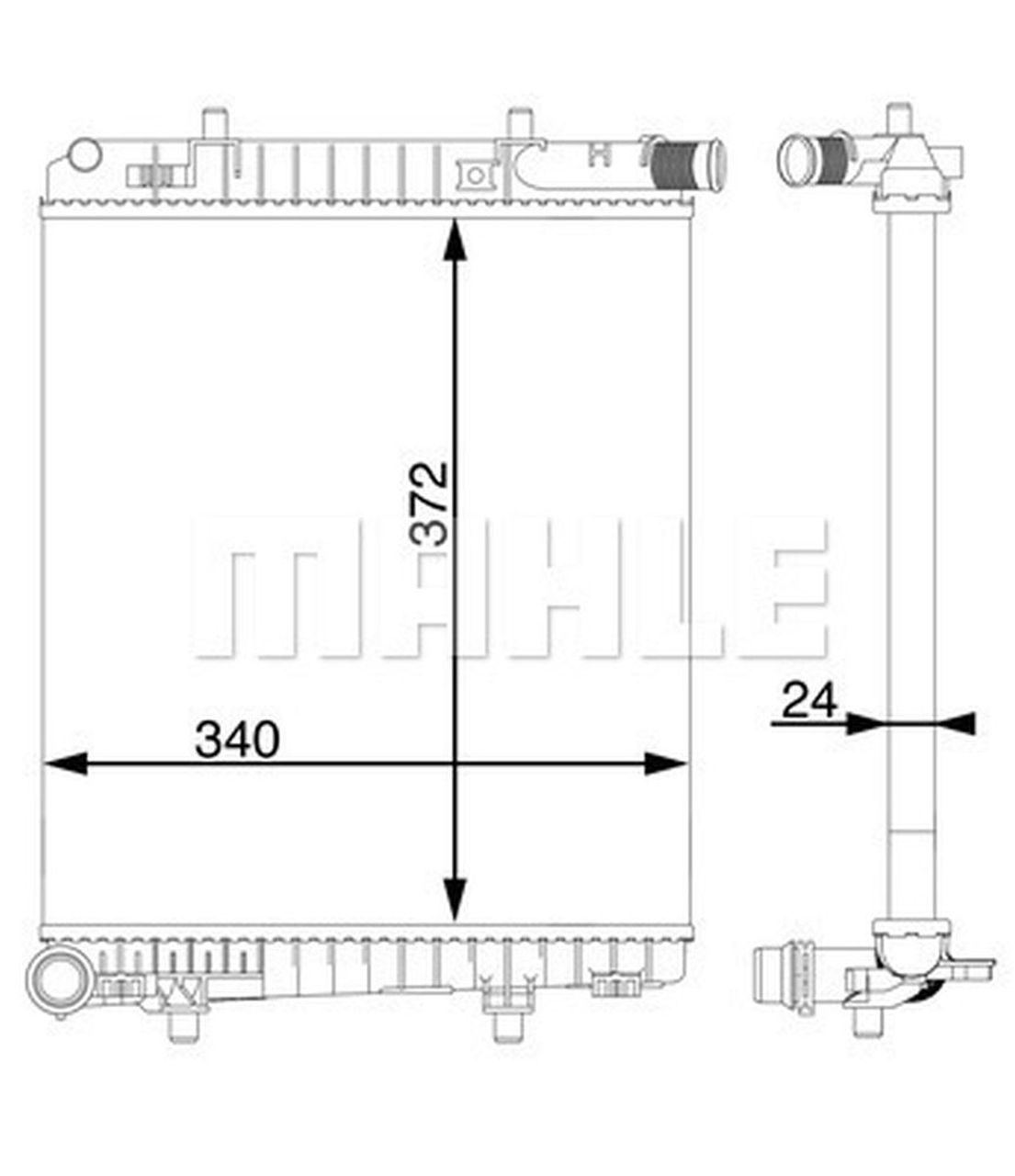 MAHLE LCV Radiator CR1591000S