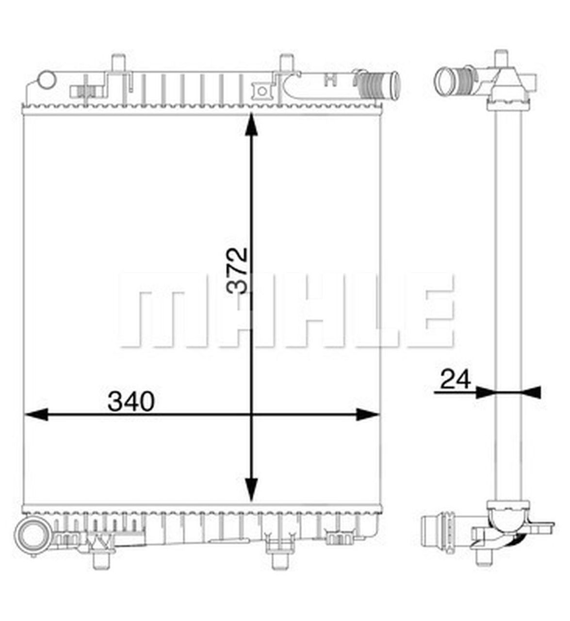 MAHLE LCV Radiator CR1592000S