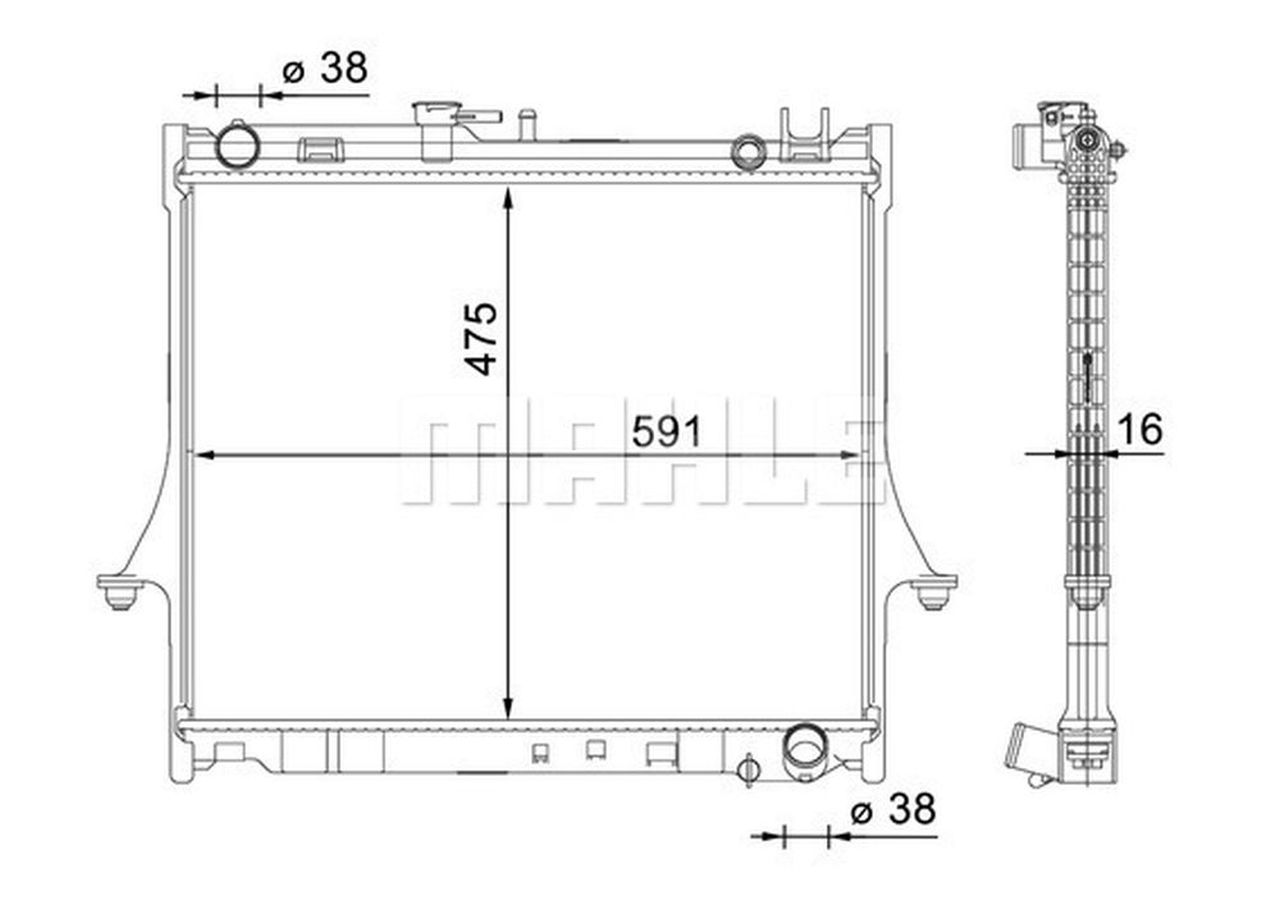 MAHLE PC Radiator CR1661000S