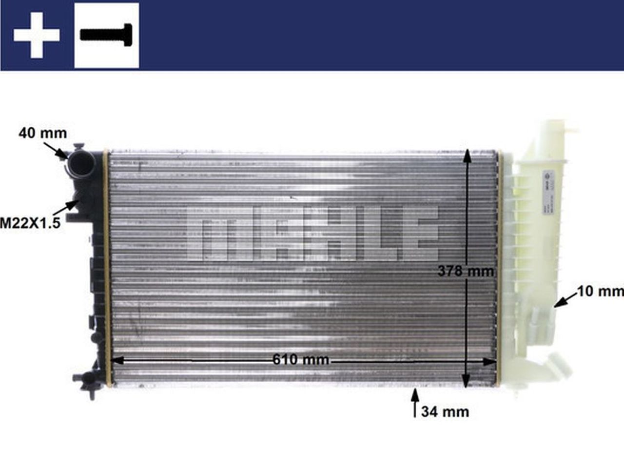 MAHLE PC Radiator CR167000S