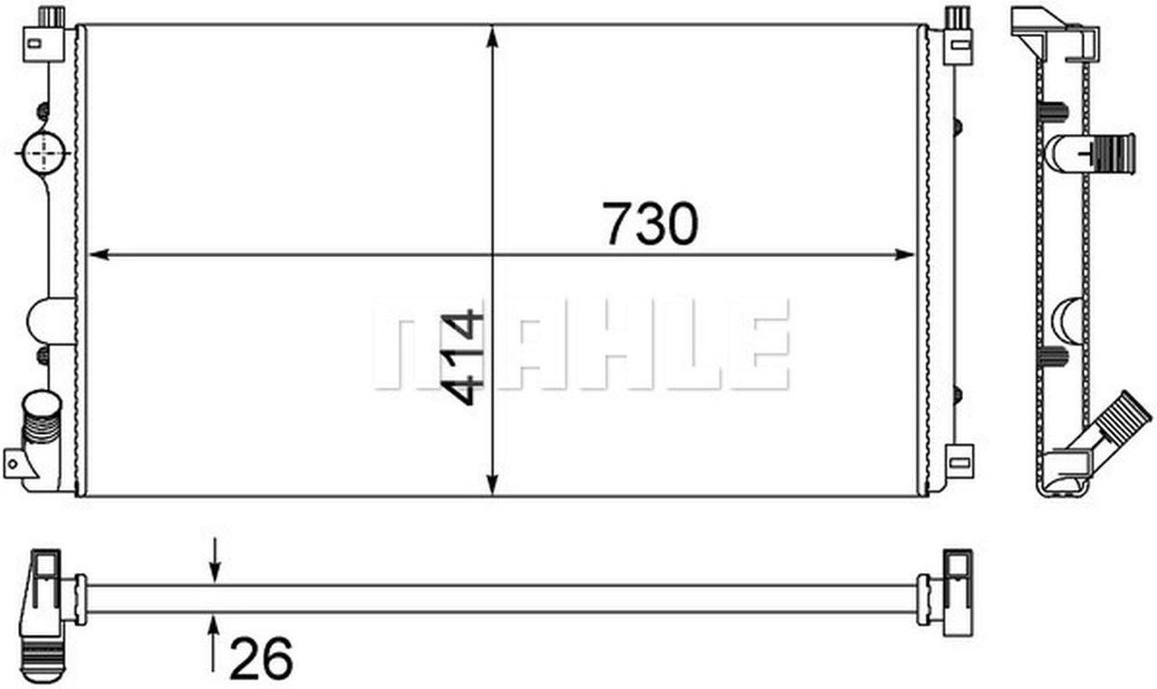 MAHLE LCV Radiator CR1683000S
