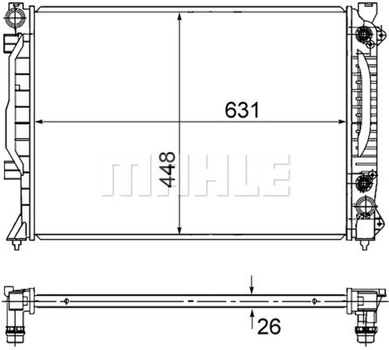 MAHLE PC Radiator CR1686000S