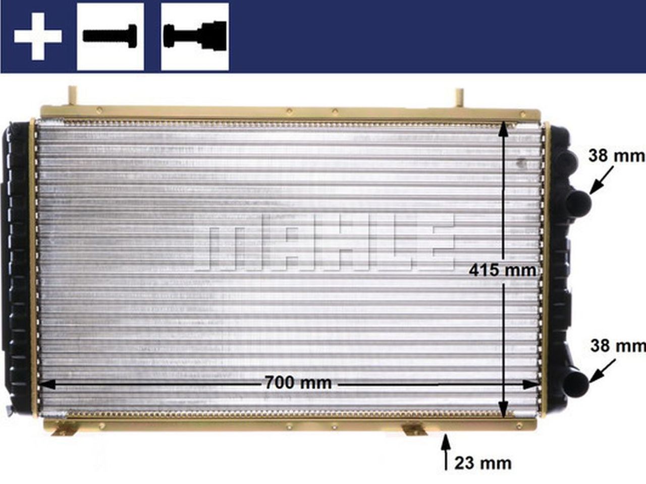MAHLE LCV Radiator CR168000S
