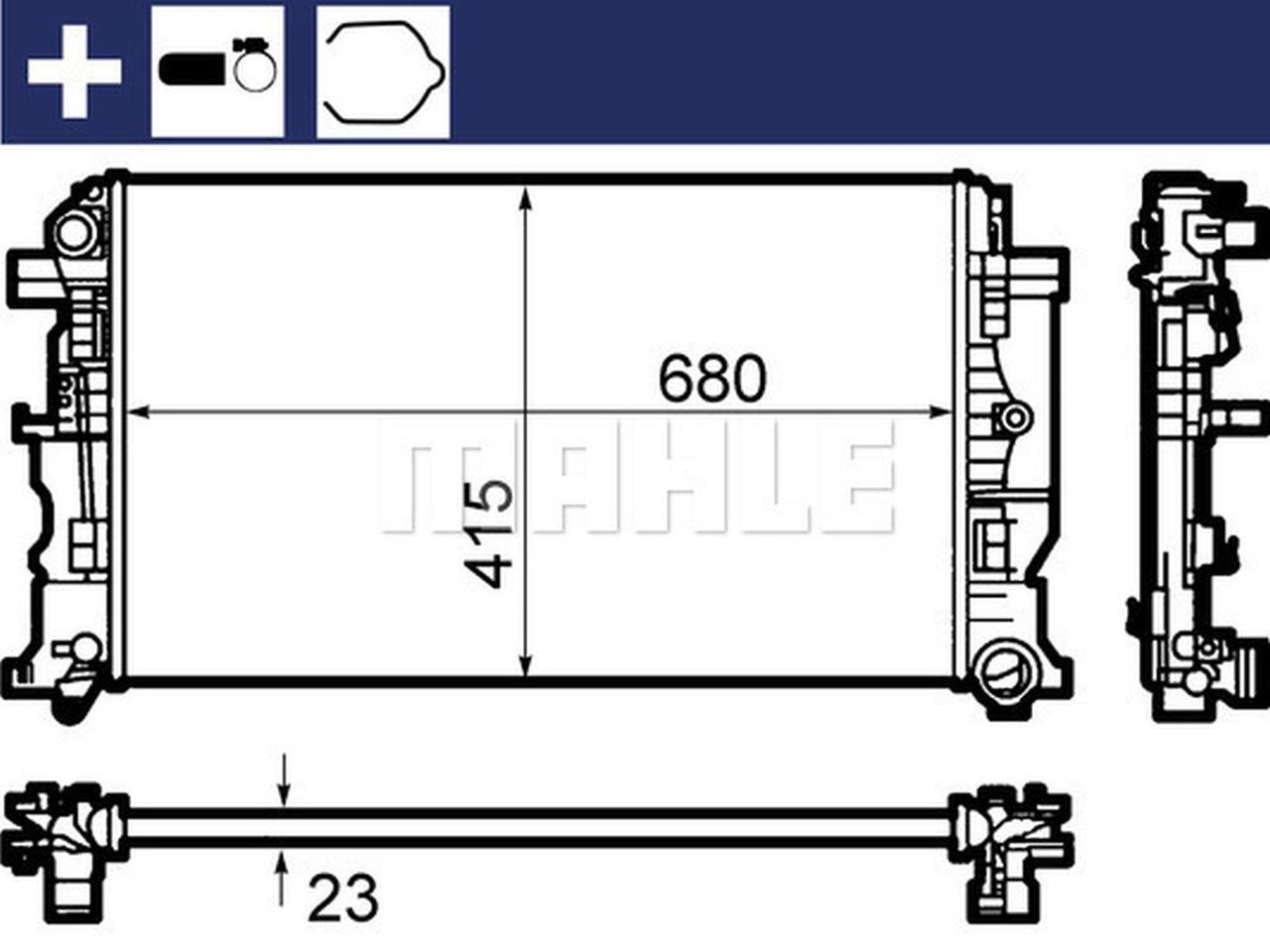 MAHLE LCV Radiator CR1710000S
