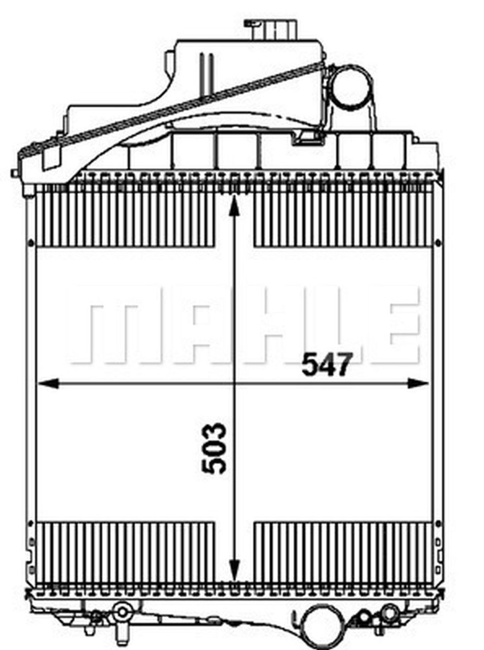 MAHLE OHW Radiator CR1729000P