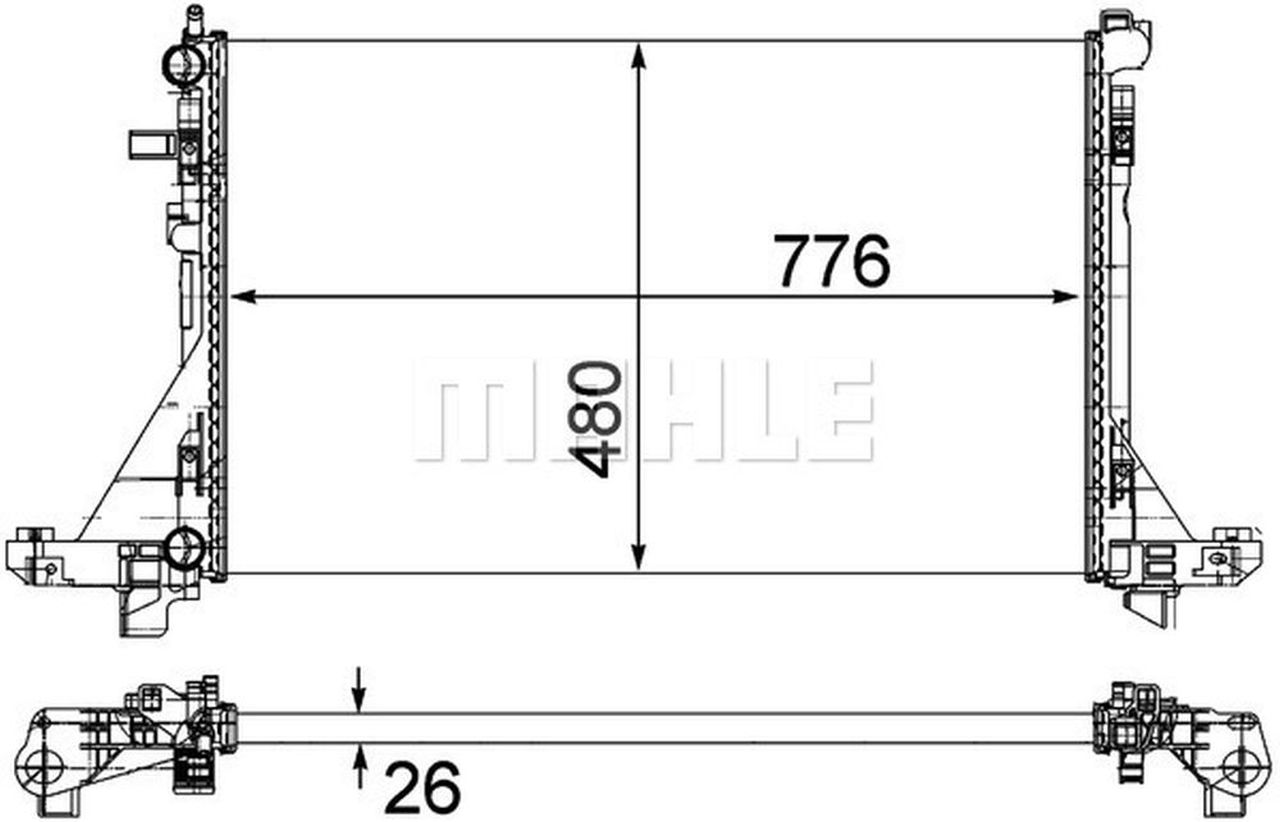 MAHLE LCV Radiator CR1771000P