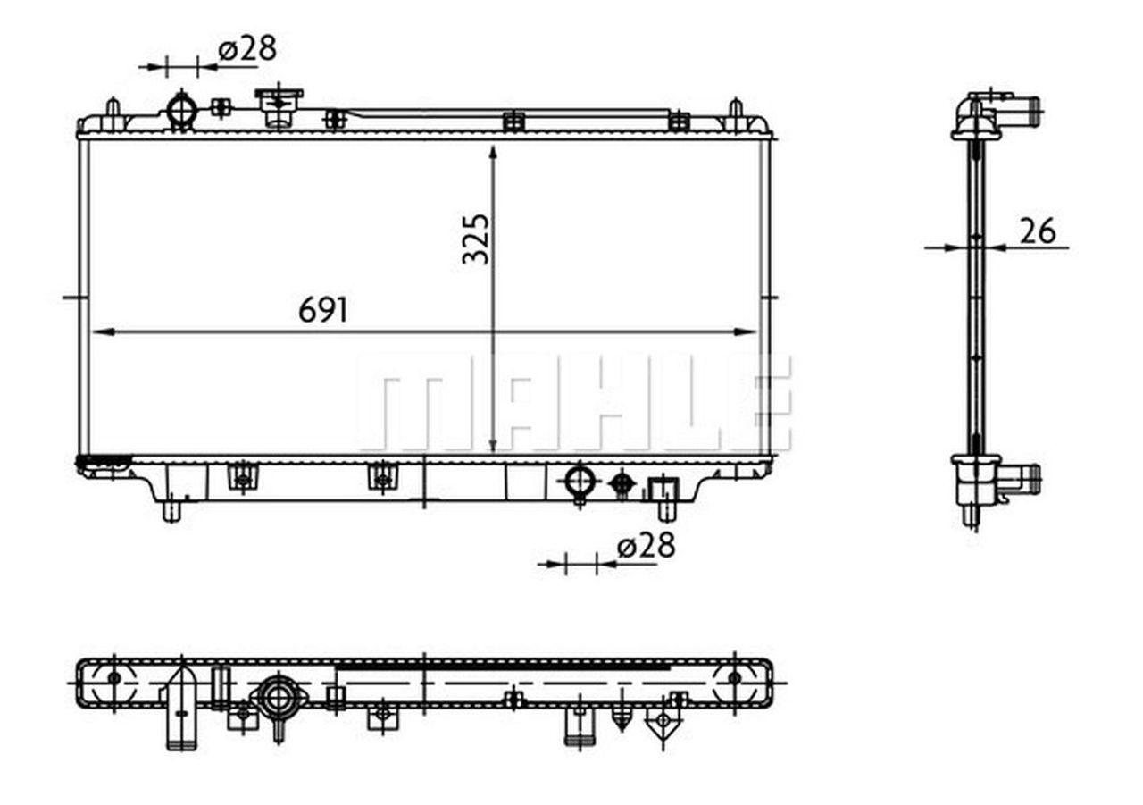 MAHLE PC Radiator CR183000S