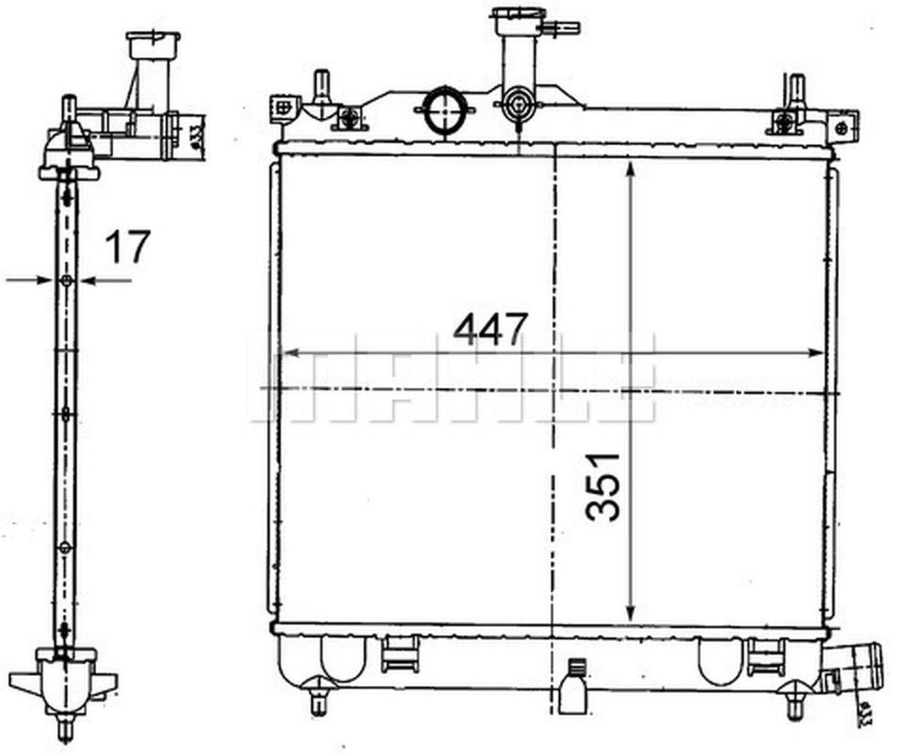 MAHLE PC Radiator CR1854000S