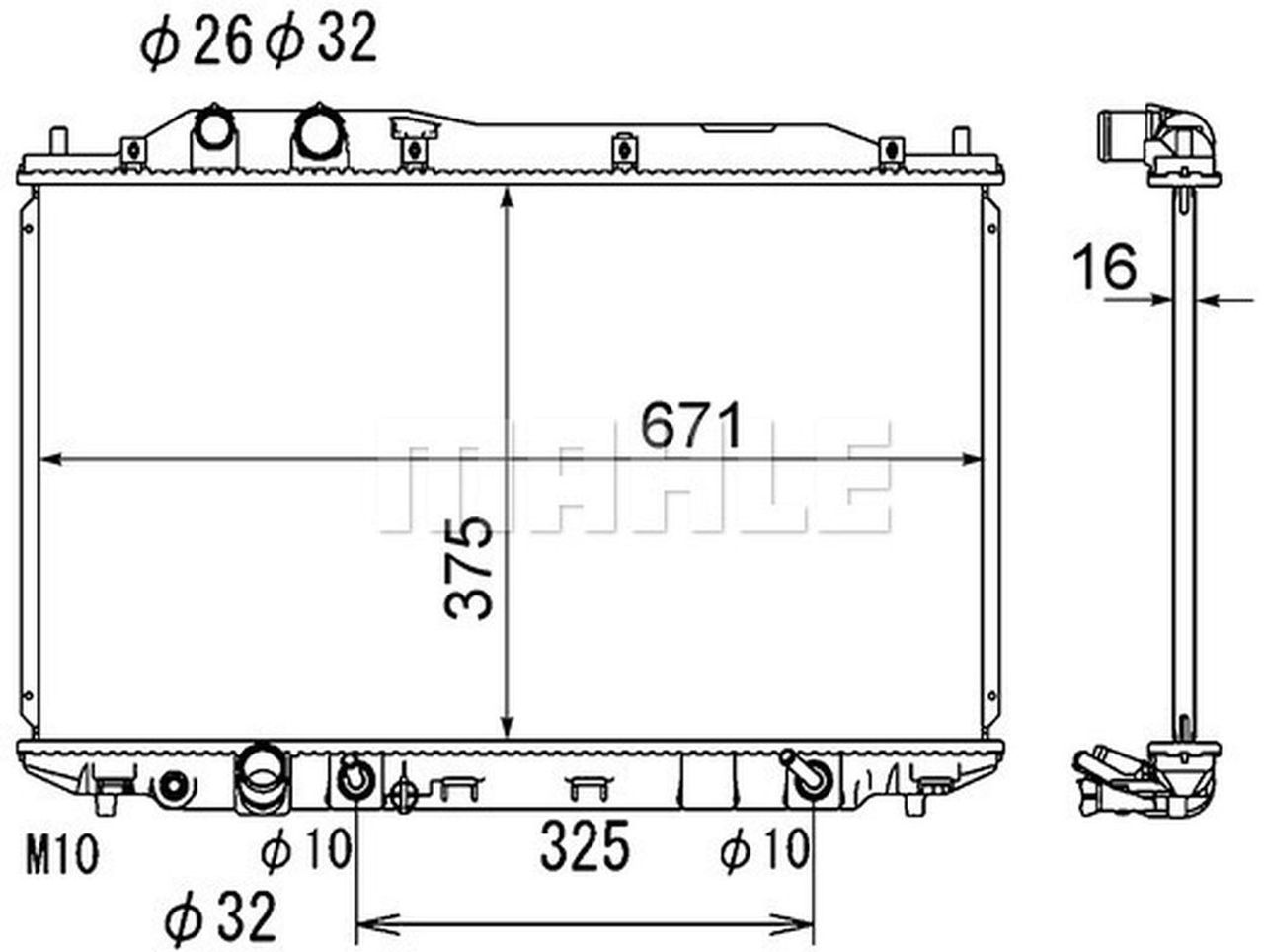MAHLE PC Radiator CR1894000S