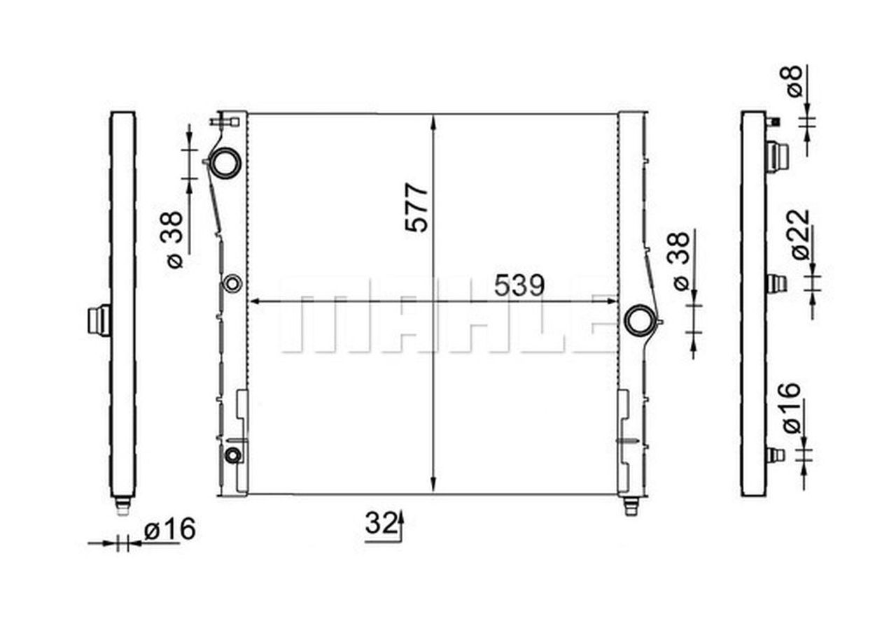MAHLE PC Radiator CR1903000S