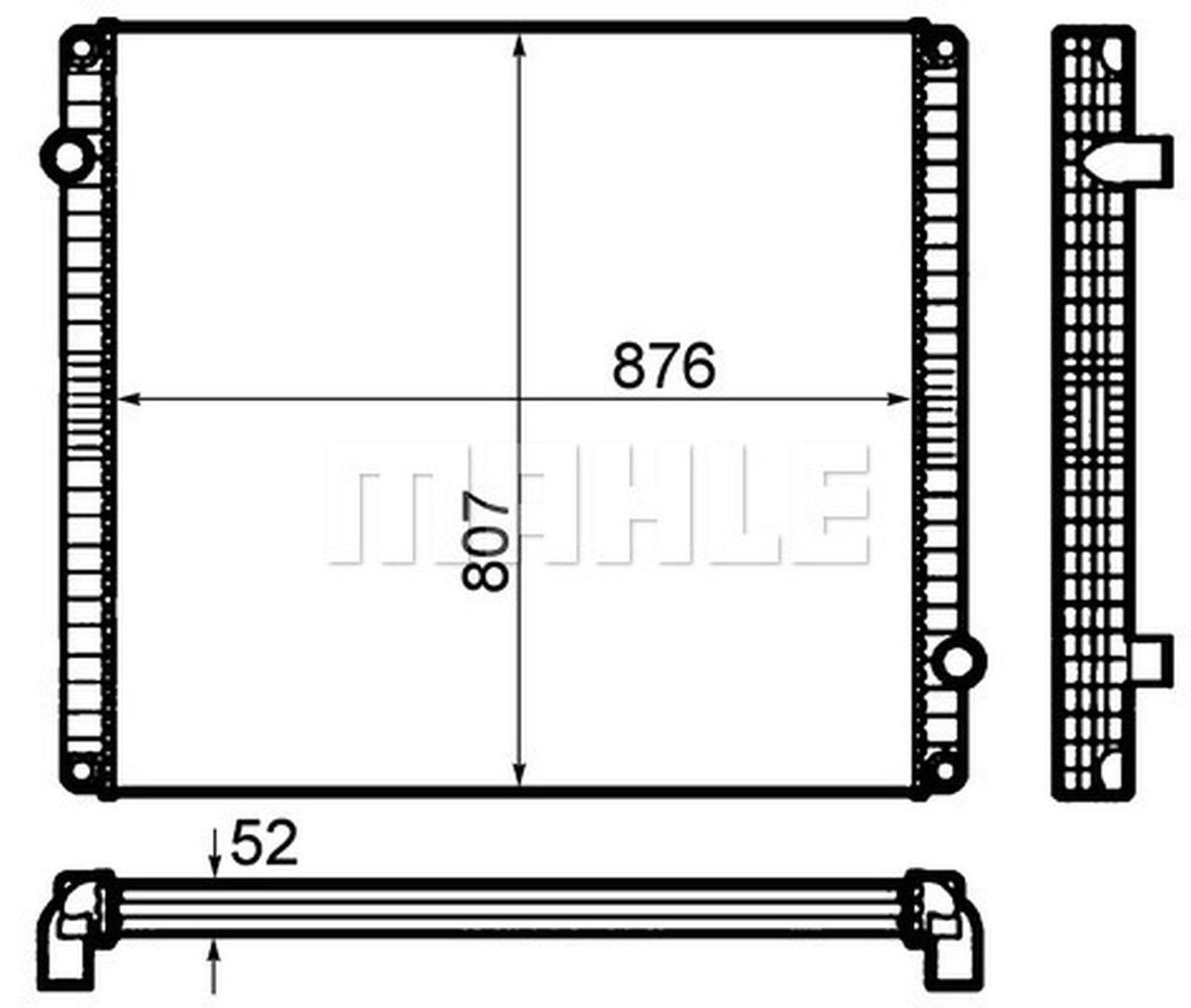 MAHLE Truck/Bus Radiator CR1916000P