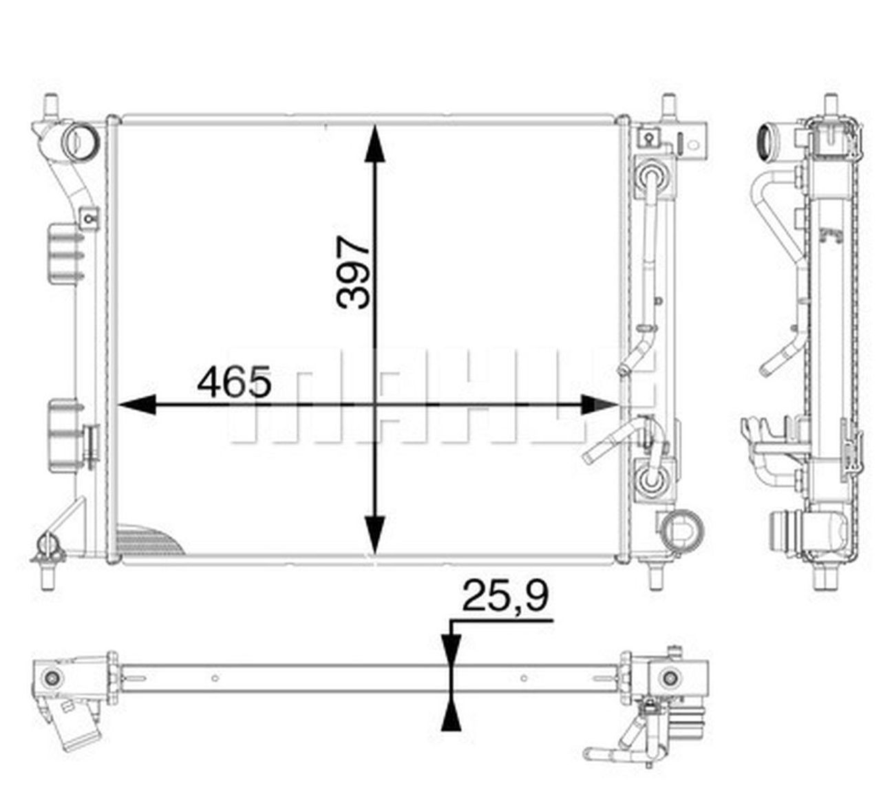 MAHLE PC Radiator CR1970000P
